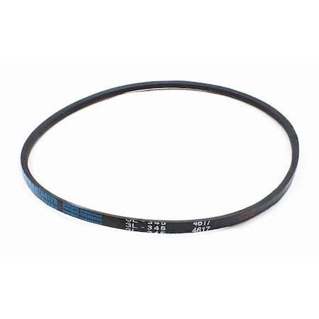 D&D 3L345 FHP V-Belt, 34.5 in Outside Length, 3/8 in Top Width, 7/32 in Thickness, 1 Ribs 3L345